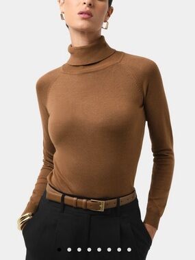 Forcast Brown Turtleneck Sweater